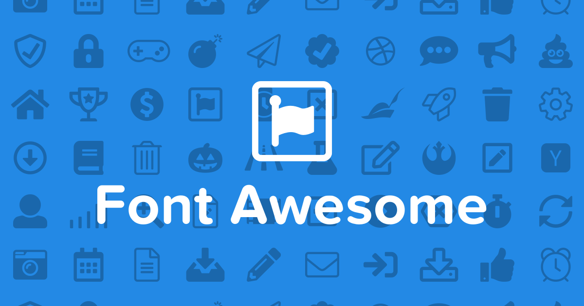 Логотип библиотеки иконок Font Awesome